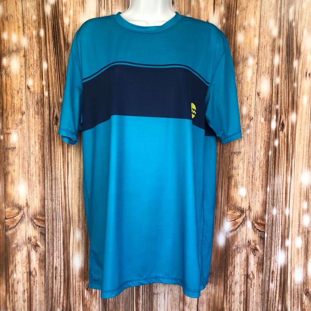 Billabong Built to Submerge UVA UVB Blue Short Sleeve Shirt